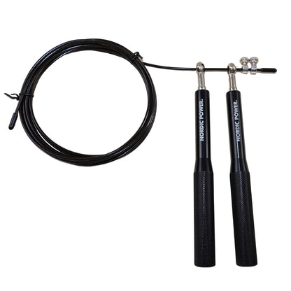 Speedrope Pro Sort Aluminium Greb - NORDIC POWER