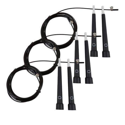 3 Stk. Speedrope PRO, Sort med wire - NORDIC POWER - Tilbud