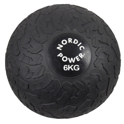 Slam Ball 6 kg. Sort - NORDIC POWER