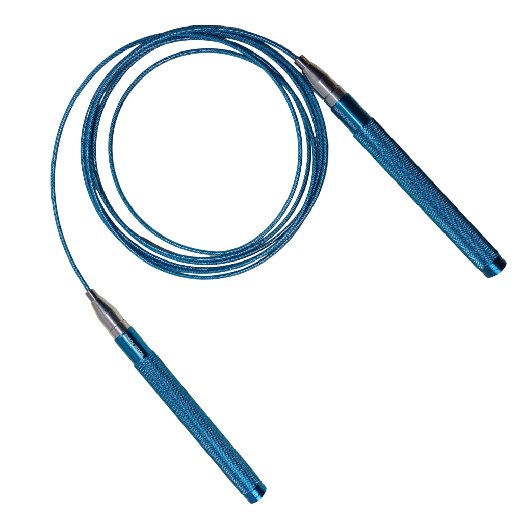 Speedrope - Sjippetov Blåt alu greb, smart justering - NORDIC POWER