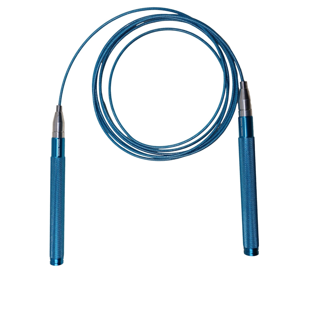 Speedrope - Sjippetov Blåt alu greb, smart justering - NORDIC POWER