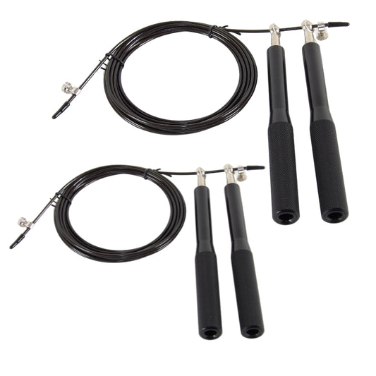 2 Stk. Speedrope Pro Sort Aluminium Greb - Outlet