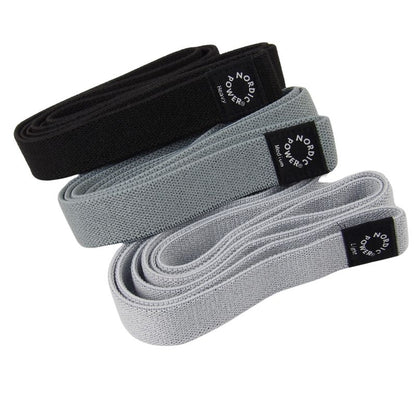Strength Band 3 pk. Sort, Grå, Lysegrå - NORDIC POWER