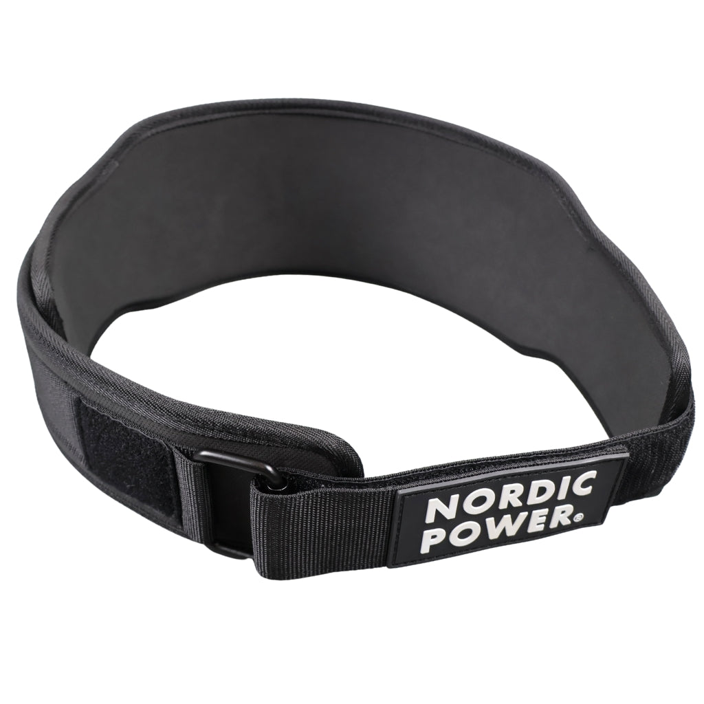 Træningsbælte super let, Medium, Sort - NORDIC POWER