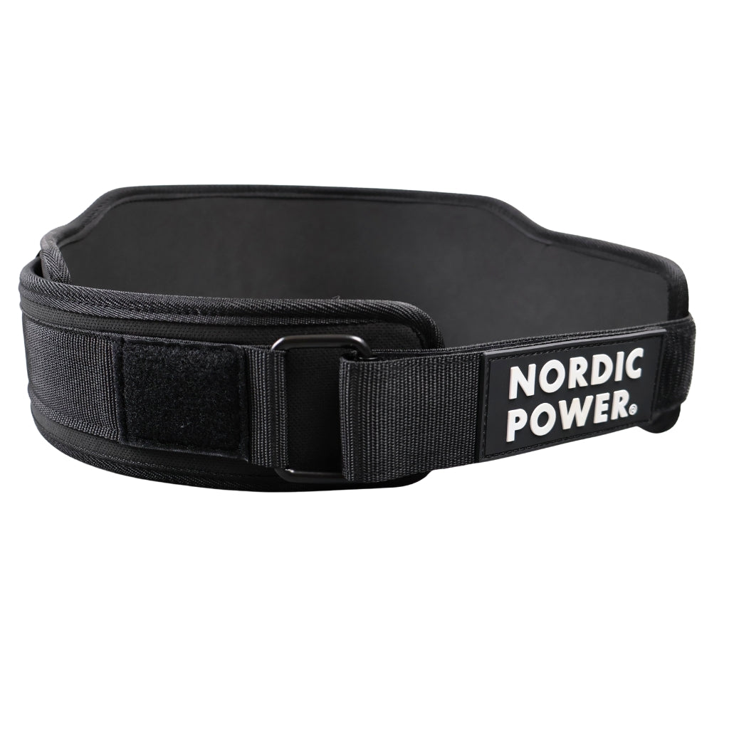 Træningsbælte super let, Medium, Sort - NORDIC POWER