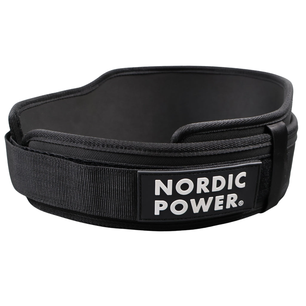 Træningsbælte super let, Medium, Sort - NORDIC POWER