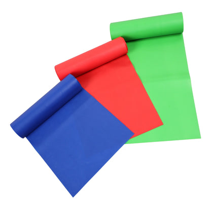 Træningselastikker 3 pk, Blå, Rød, Grøn i Latex