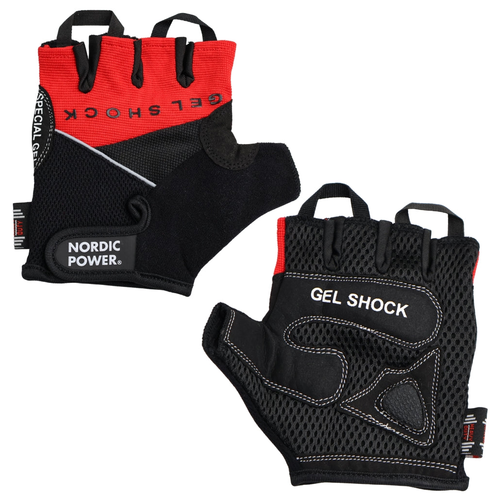 Træningshandsker, Gel Shock, Large - NORDIC POWER