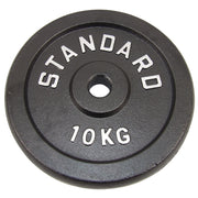Vægtskive 10 kg, Sort Metal, Ø30 mm - NORDIC POWER