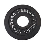 2 x Vægtskive 1,25 kg sort støbejern Ø50 - NORDIC POWER