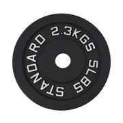 Vægtskive 2.3 kg. Sort Metal, Ø30 mm - NORDIC POWER - Restparti