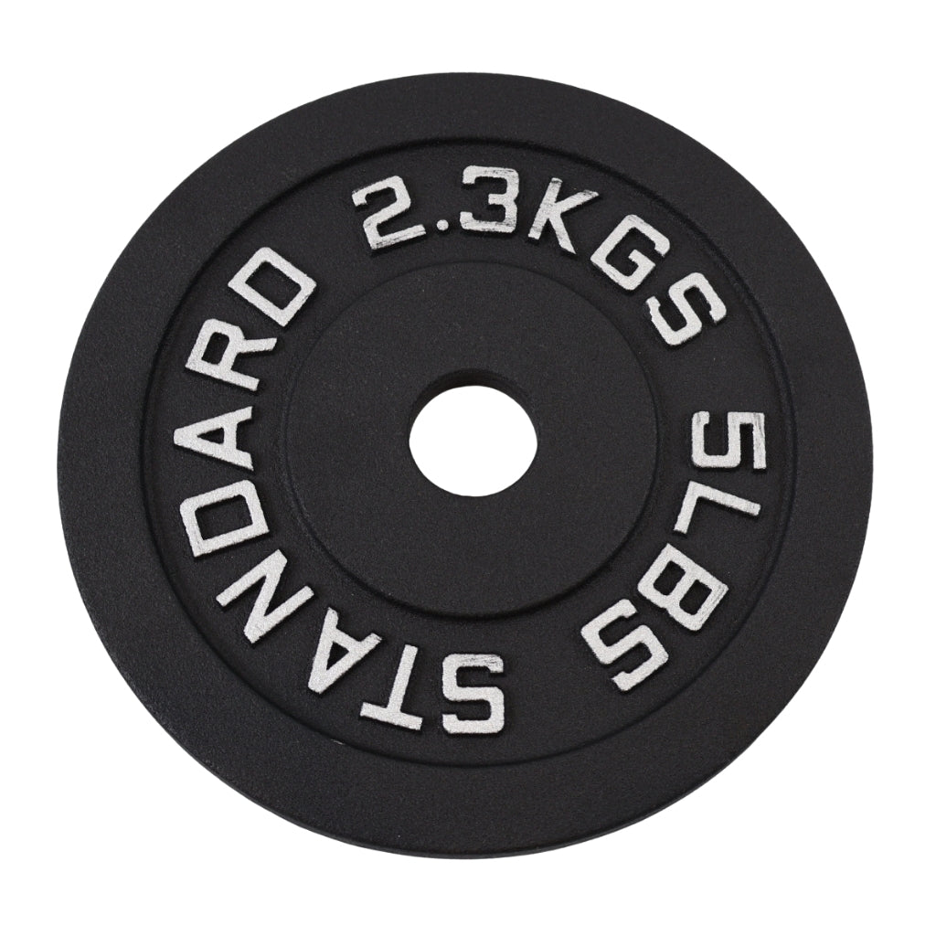 Vægtskive 2.3 kg. Sort Metal, Ø30 mm - NORDIC POWER - Restparti