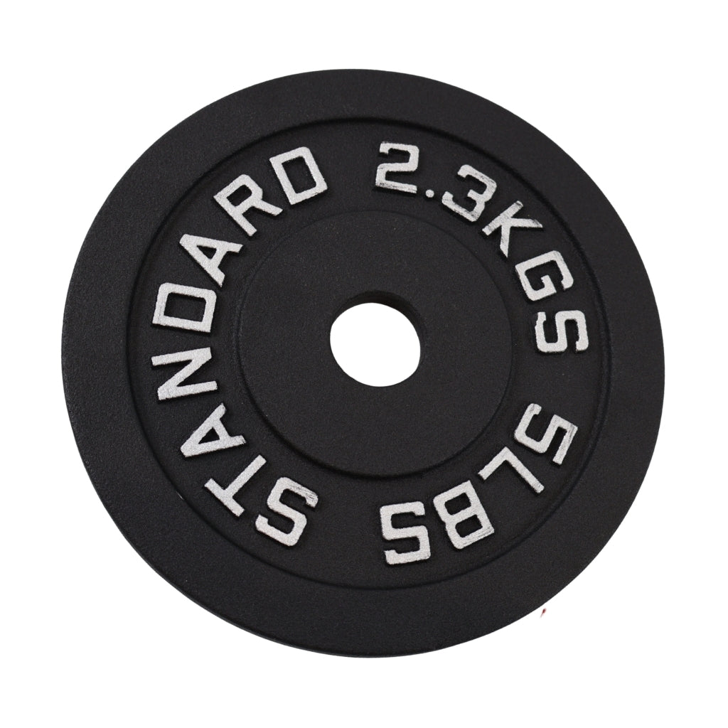 Vægtskive 2.3 kg. Sort Metal, Ø30 mm - NORDIC POWER - Restparti