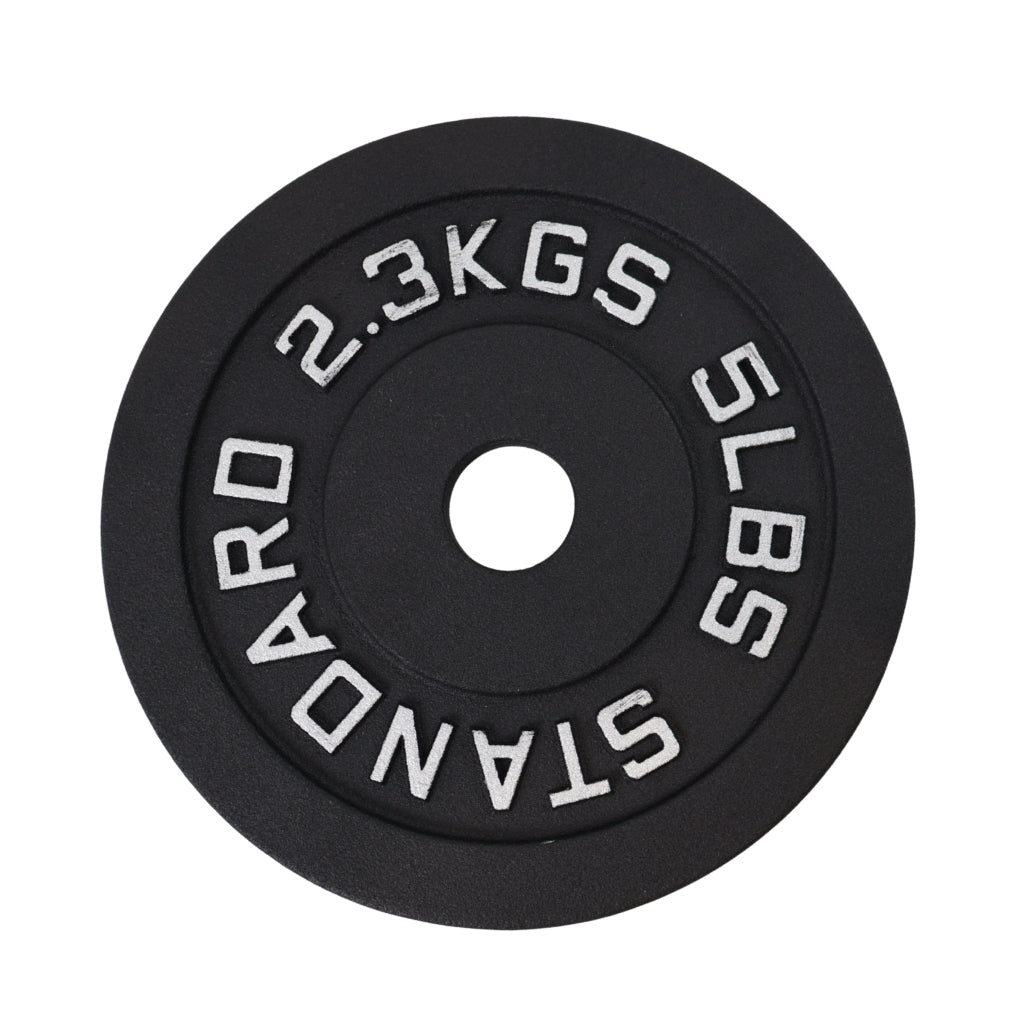 Vægtskive 2.3 kg. Sort Metal, Ø30 mm - NORDIC POWER - Restparti