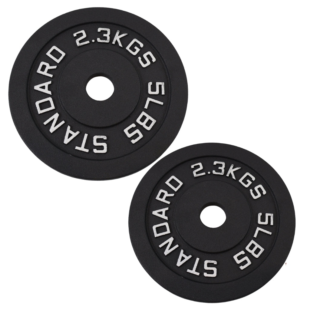 Vægtskive 2.3 kg. Sort Metal, Ø30 mm - NORDIC POWER - Restparti