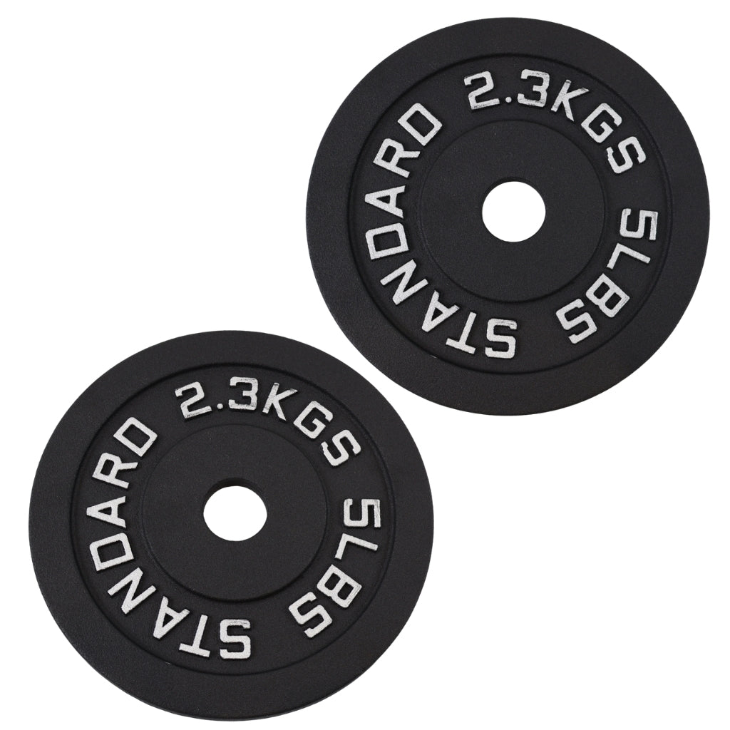 Vægtskive 2.3 kg. Sort Metal, Ø30 mm - NORDIC POWER - Restparti