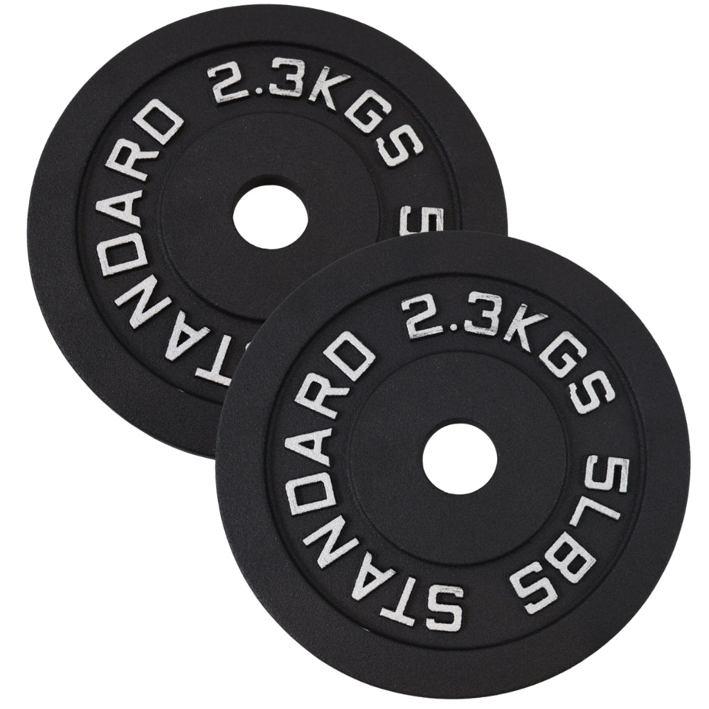 Vægtskive 2.3 kg. Sort Metal, Ø30 mm - NORDIC POWER - Restparti