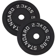 Vægtskivesæt 2 x 2.3 kg. Sort Metal, Ø30 mm - NORDIC POWER - Restparti