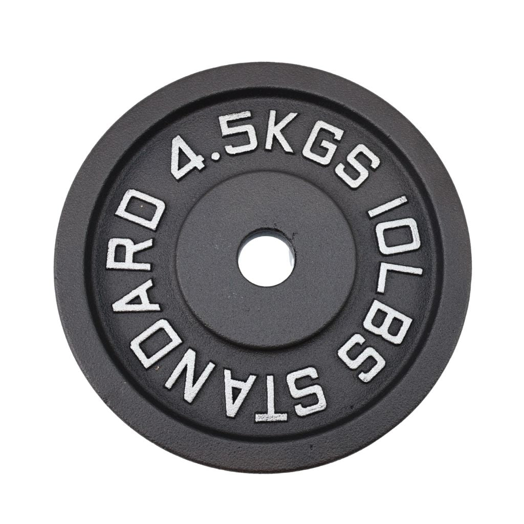 Vægtskive 4,5 kg, Sort Metal, Ø30 mm - NORDIC POWER - Restparti