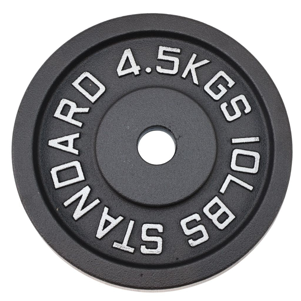 Vægtskive 4,5 kg, Sort Metal, Ø30 mm - NORDIC POWER - Restparti