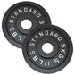 Vægtskive 5 Kg. Sort Metal, Ø50 mm  - NORDIC POWER
