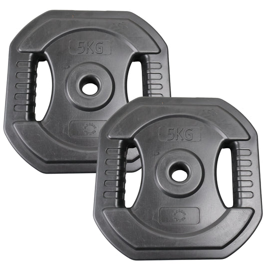 Bodypump Vægtskive 5 Kg. SORT - NORDIC POWER - 1 Stk - Ø25 mm
