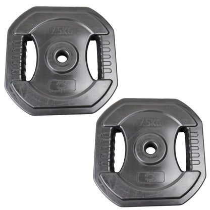 Bodypump Vægtskive 7.5 Kg. SORT - NORDIC POWER - 1 Stk - Ø25 mm