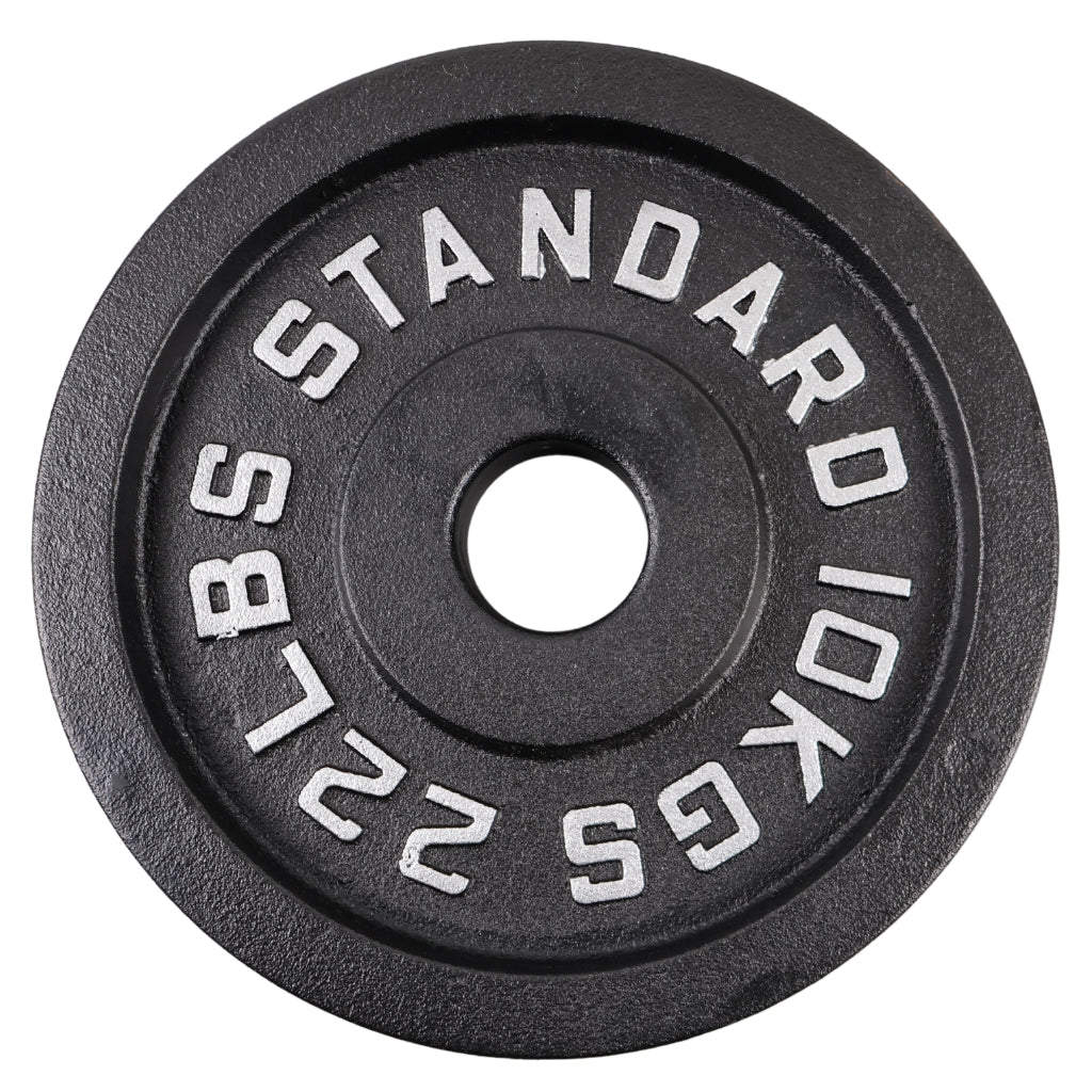 Vægtskive 10 Kg. Sort Metal 1 Stk. Ø50 mm - NORDIC POWER
