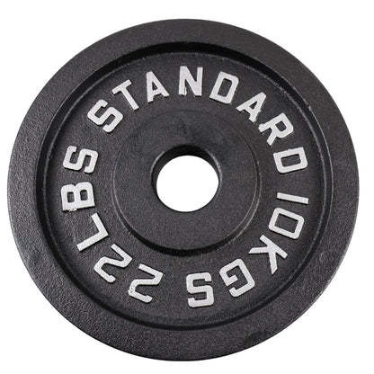 Vægtskive 10 Kg. Sort Metal 1 Stk. Ø50 mm - NORDIC POWER