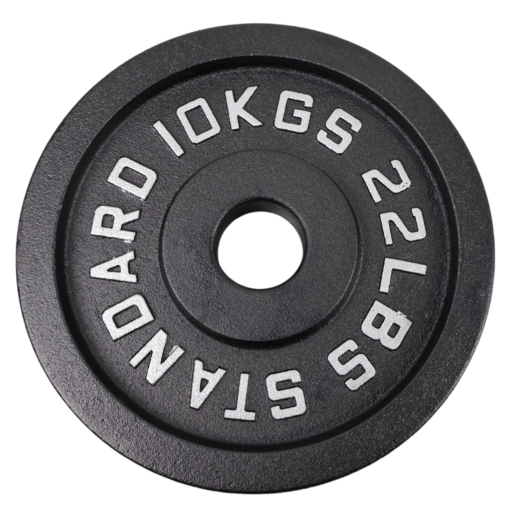 Vægtskive 10 Kg. Sort Metal 1 Stk. Ø50 mm - NORDIC POWER