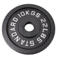 Vægtskive 10 Kg. Sort Metal 1 Stk. Ø50 mm - NORDIC POWER