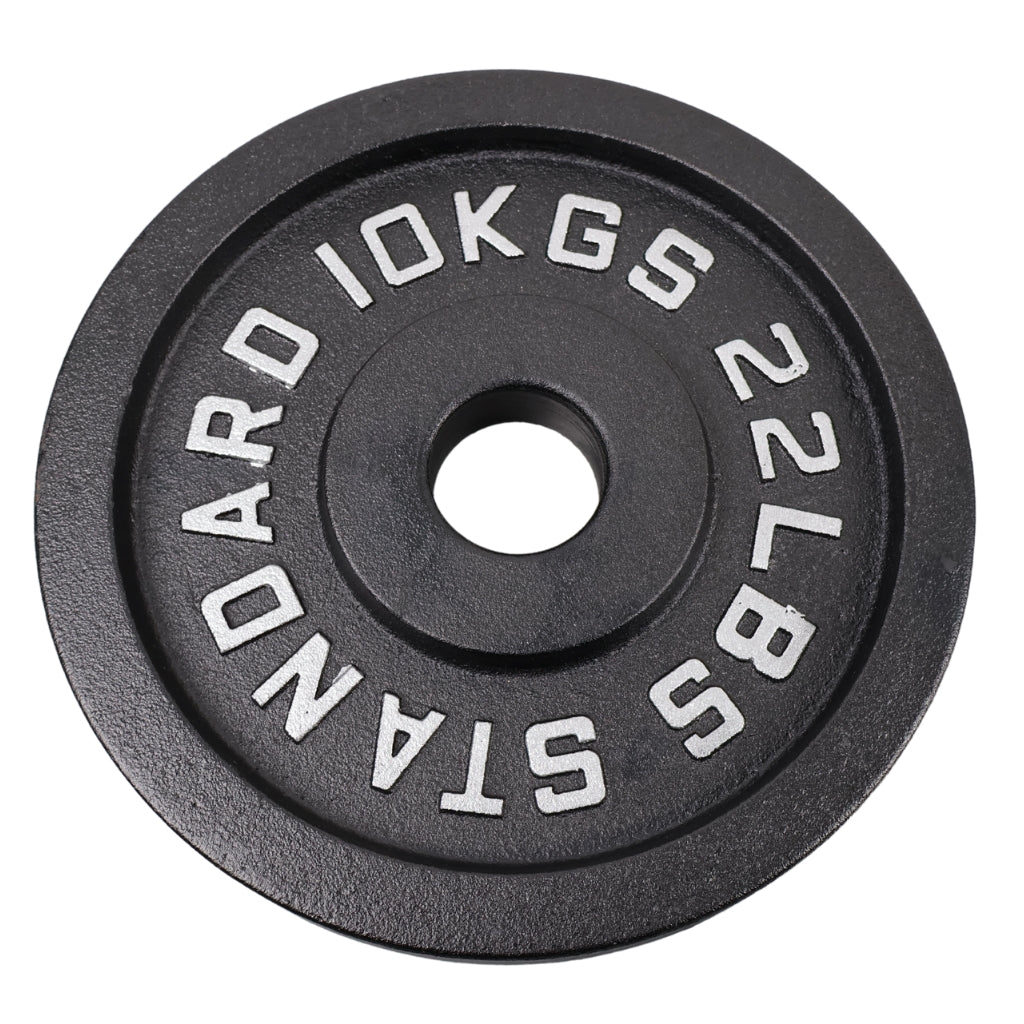 Vægtskive 10 Kg. Sort Metal 1 Stk. Ø50 mm - NORDIC POWER