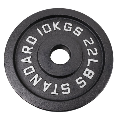 Vægtskive 10 Kg. Sort Metal 1 Stk. Ø50 mm - NORDIC POWER