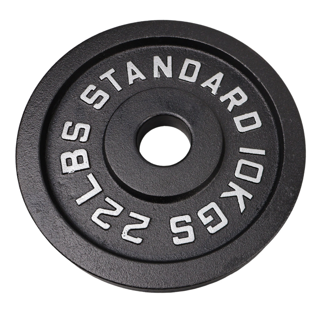 Vægtskive 10 Kg. Sort Metal 1 Stk. Ø50 mm - NORDIC POWER