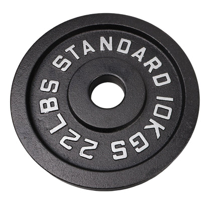 Vægtskive 10 Kg. Sort Metal 1 Stk. Ø50 mm - NORDIC POWER