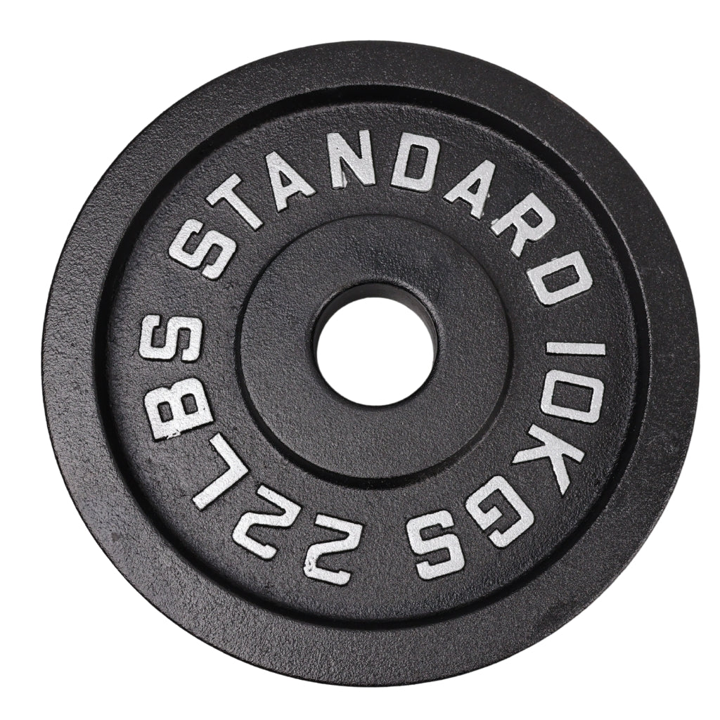 Vægtskive 10 Kg. Sort Metal 1 Stk. Ø50 mm - NORDIC POWER
