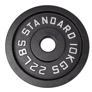 Vægtskive 10 Kg. Sort Metal 1 Stk. Ø50 mm - NORDIC POWER