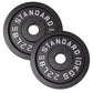 Vægtskive 10 Kg. Sort Metal 1 Stk. Ø50 mm - NORDIC POWER