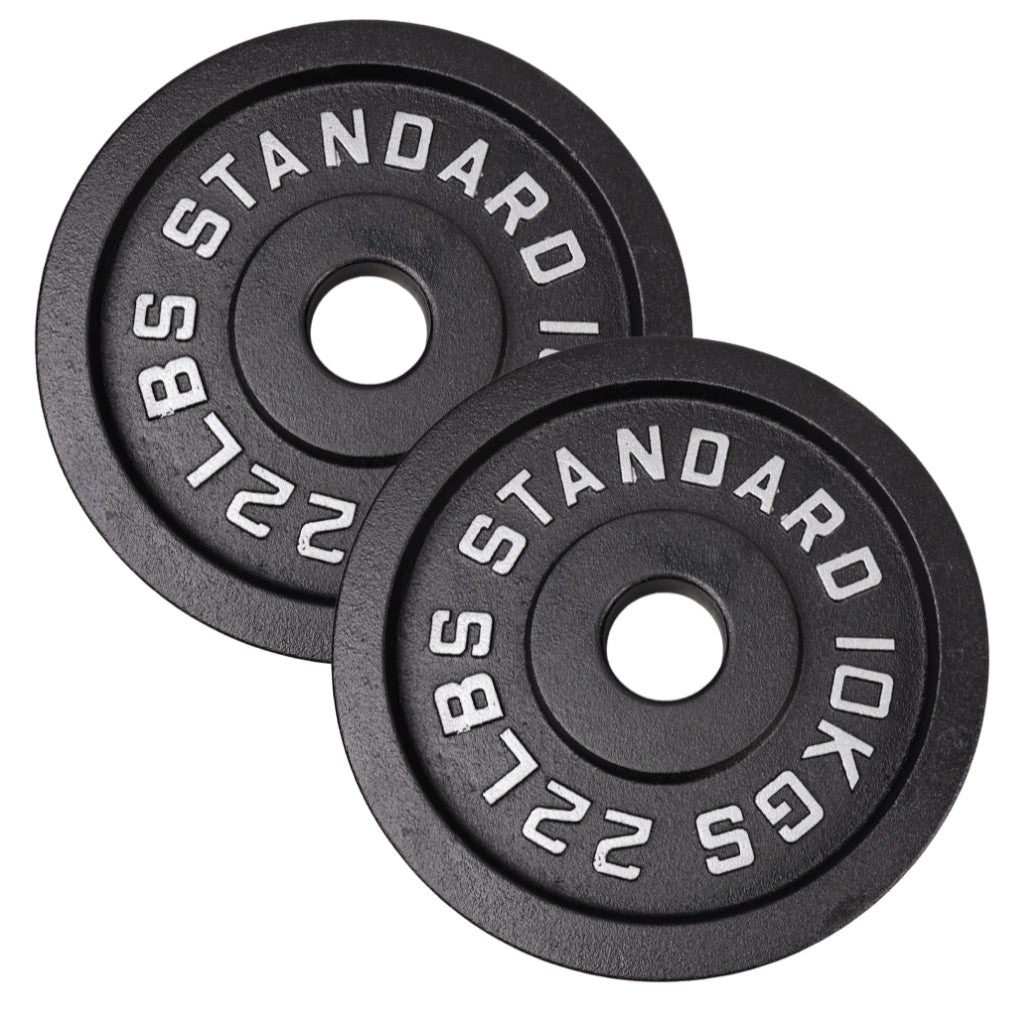 Vægtskive 10 Kg. Sort Metal 1 Stk. Ø50 mm - NORDIC POWER