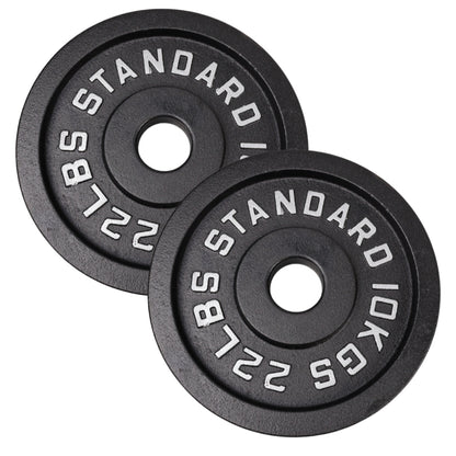 Vægtskive 10 Kg. Sort Metal 1 Stk. Ø50 mm - NORDIC POWER