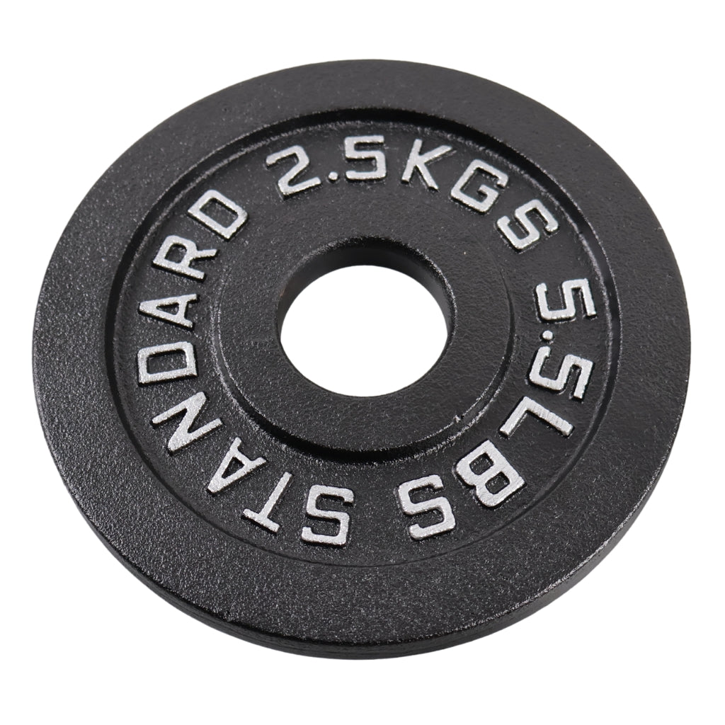 Vægtskive 2,5 Kg. Sort Metal 1 Stk. - Ø50 mm - NORDIC POWER