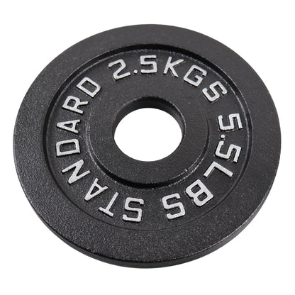 Vægtskive 2,5 Kg. Sort Metal 1 Stk. - Ø50 mm - NORDIC POWER