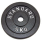 Vægtskive 5 kg, Sort Metal, Ø30 mm - NORDIC POWER