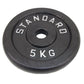 Vægtskive 5 kg, Sort Metal, Ø30 mm - NORDIC POWER