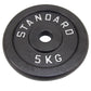 Vægtskive 5 kg, Sort Metal, Ø30 mm - NORDIC POWER