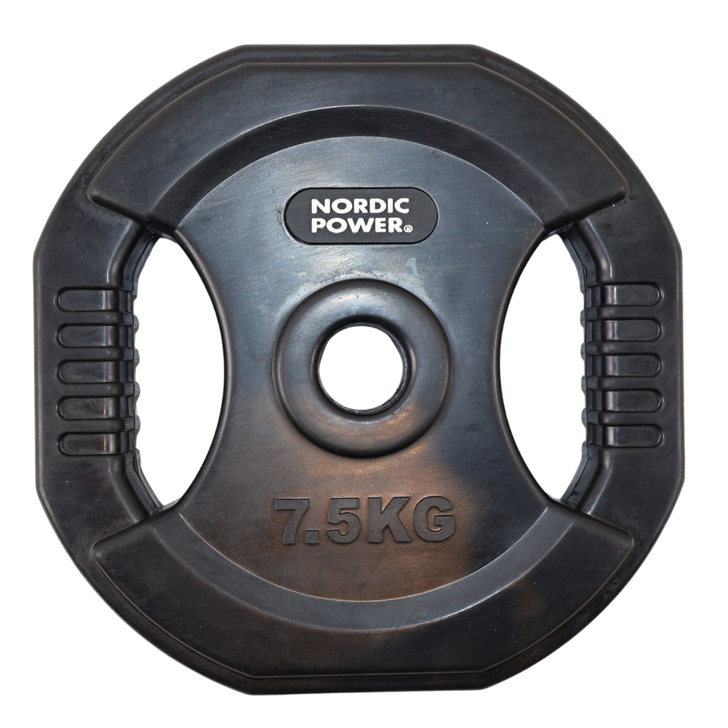 Bodypump Vægtskive 7,5 kg. Sort PRO - NORDIC POWER - 1 Stk - Ø30 mm.