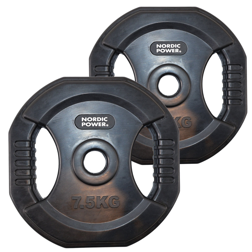 Bodypump Vægtskive 7,5 kg. Sort PRO - NORDIC POWER - 1 Stk - Ø30 mm.