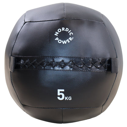 Wall Ball 5 kg, Sort - NORDIC POWER
