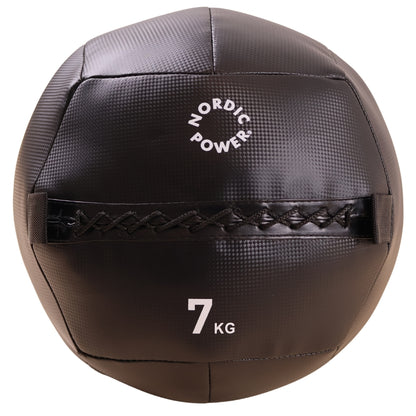 Wall Ball 7 kg, Sort - NORDIC POWER