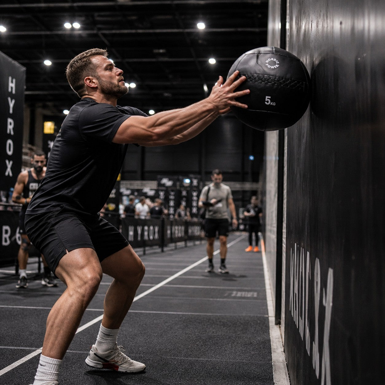 Wall Ball 5 kg, Sort - NORDIC POWER